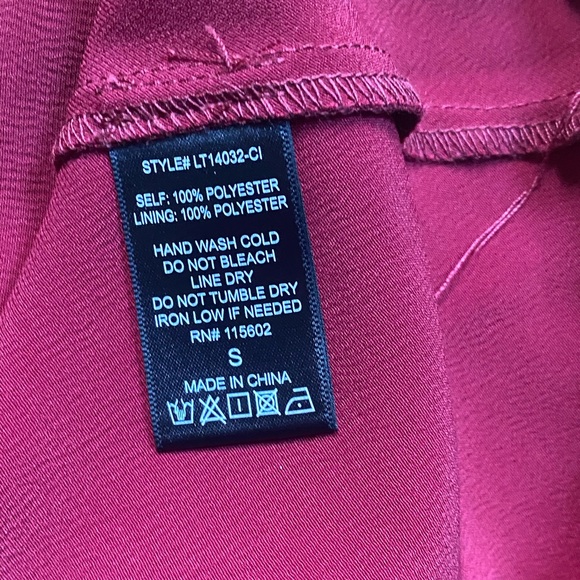 NWOT Lush Red Spaghetti Strap Top- Size S - Picture 5 of 7